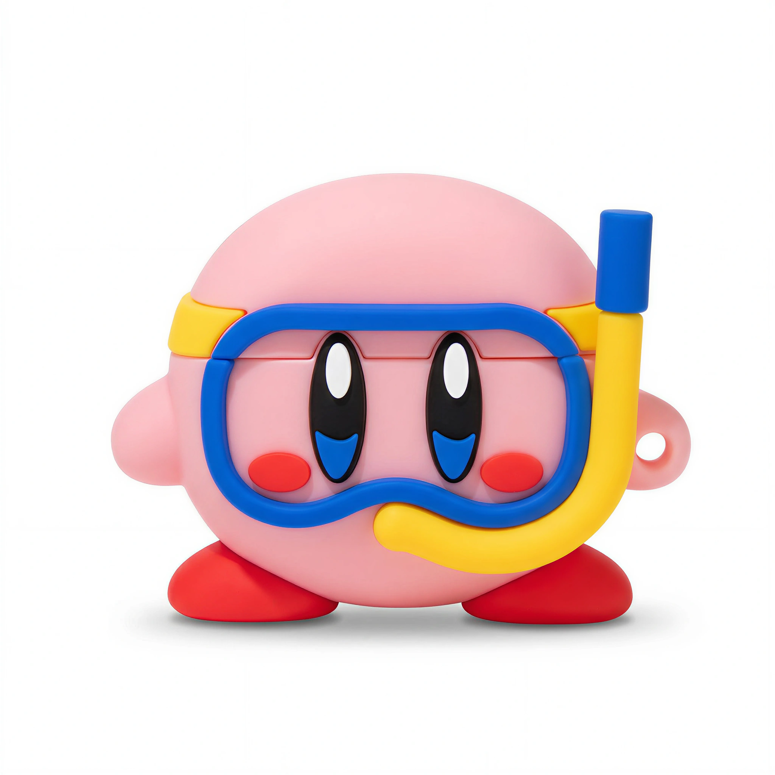 Pink Round Hero Snorkeling 3D Case for AirPods Pro | Cute Diving Design
