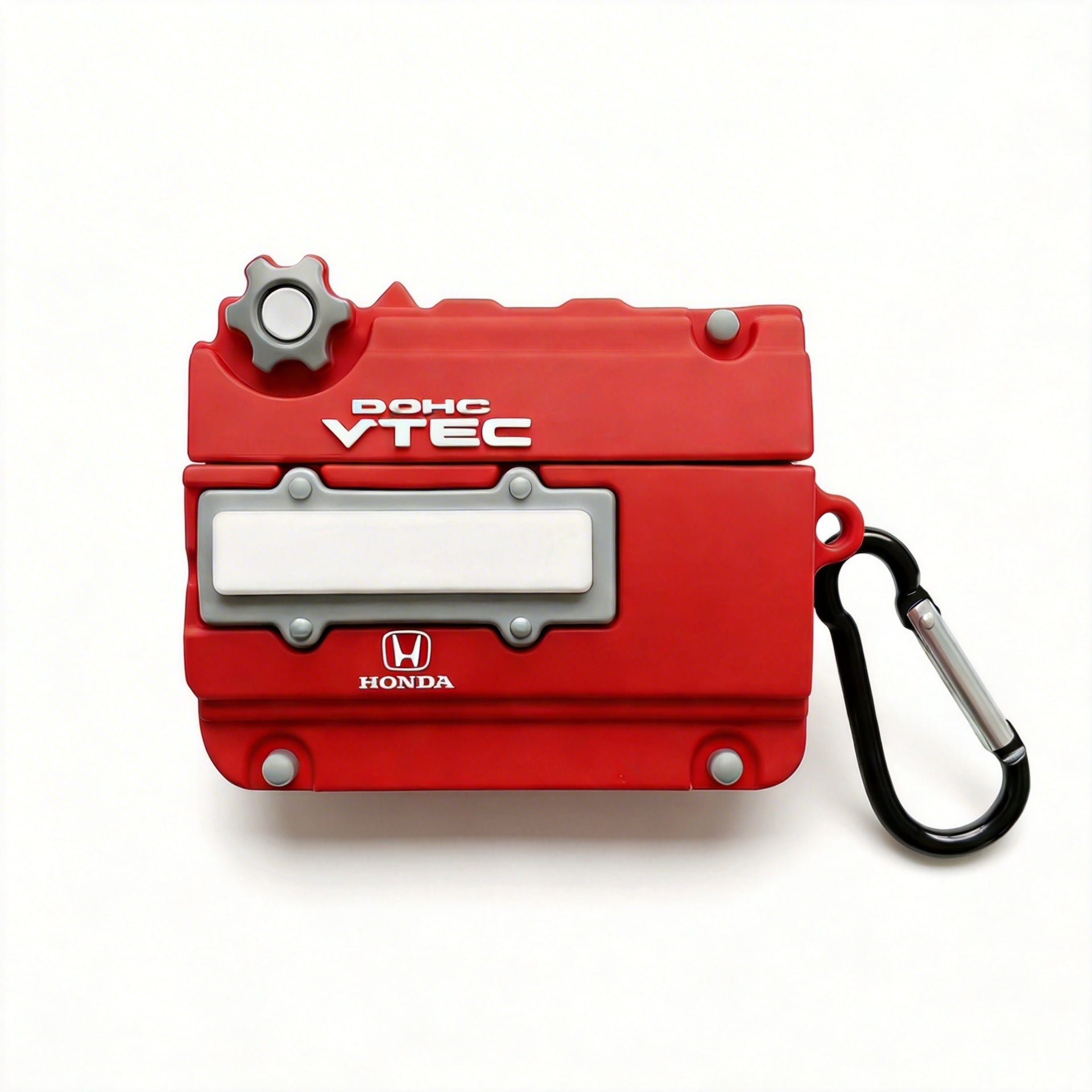 JDM Style Red Valve Cover Engine AirPods Case – Racing Performance 3D Silicone Design