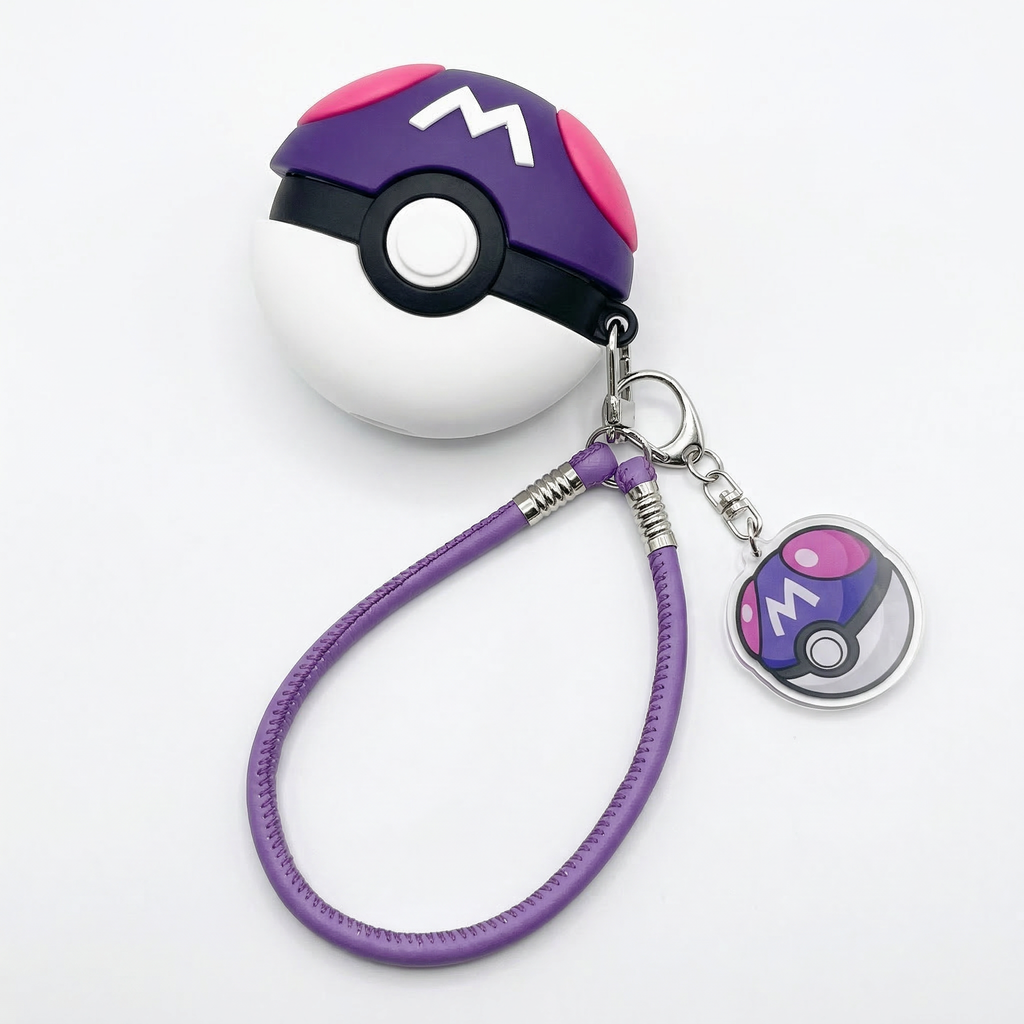 Elite Purple Sphere 3D Case for AirPods | Ultimate Catch Ball Design Cover