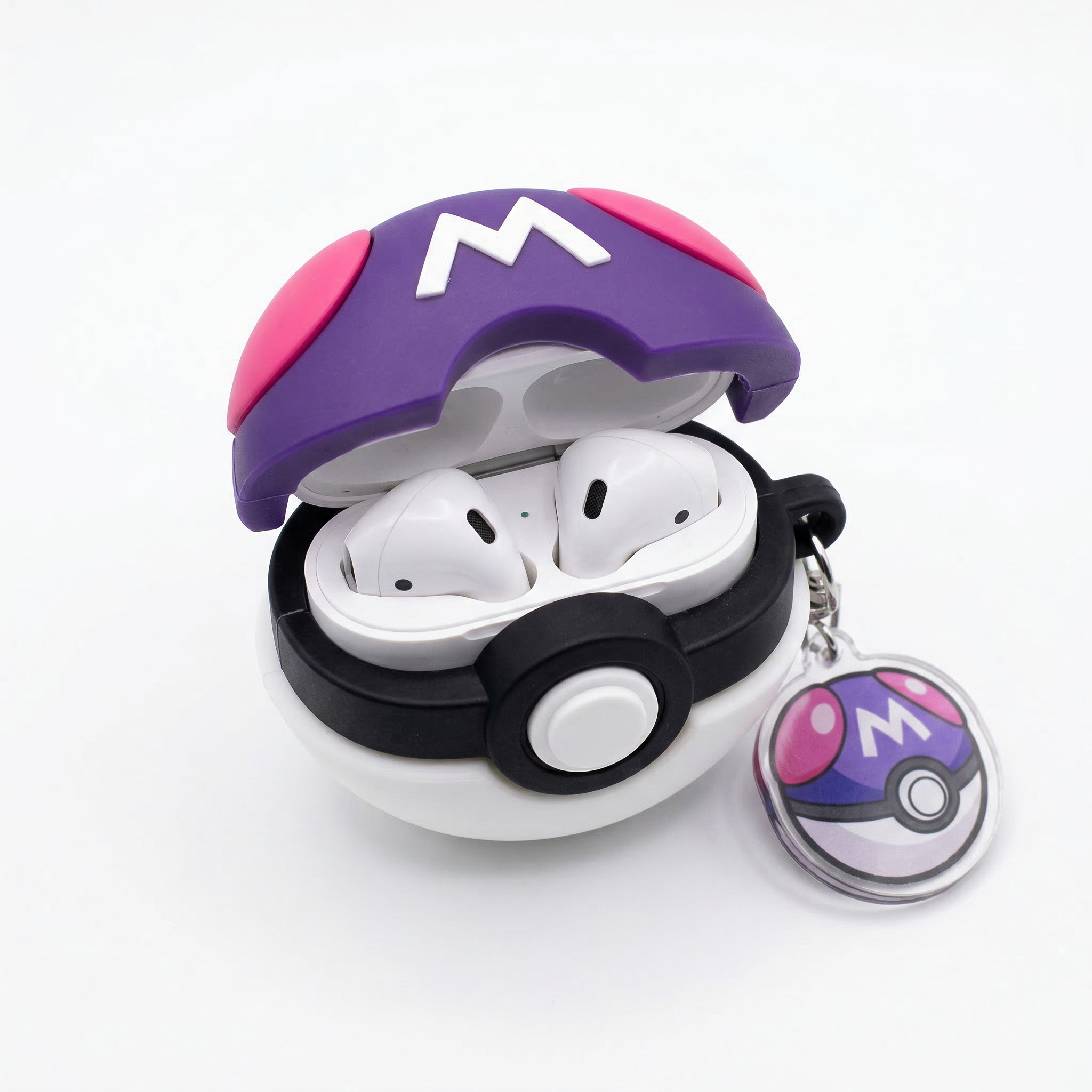 Elite Purple Sphere 3D Case for AirPods | Ultimate Catch Ball Design Cover
