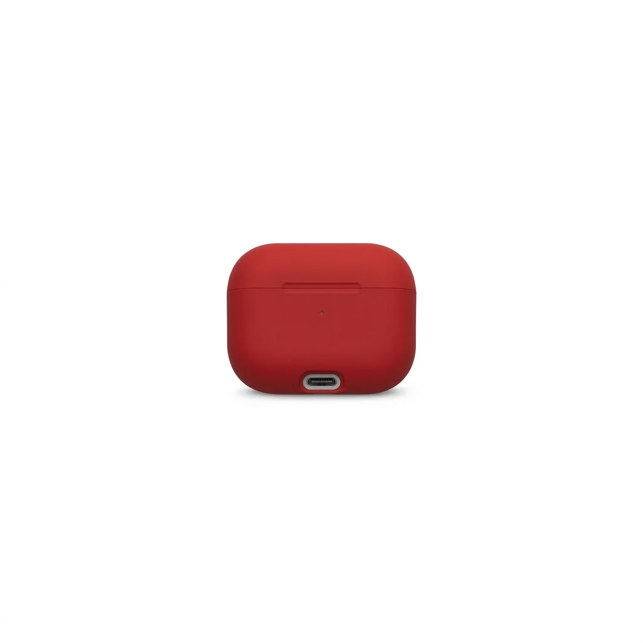 Matte Red Silicone AirPods Case – Universal Fit