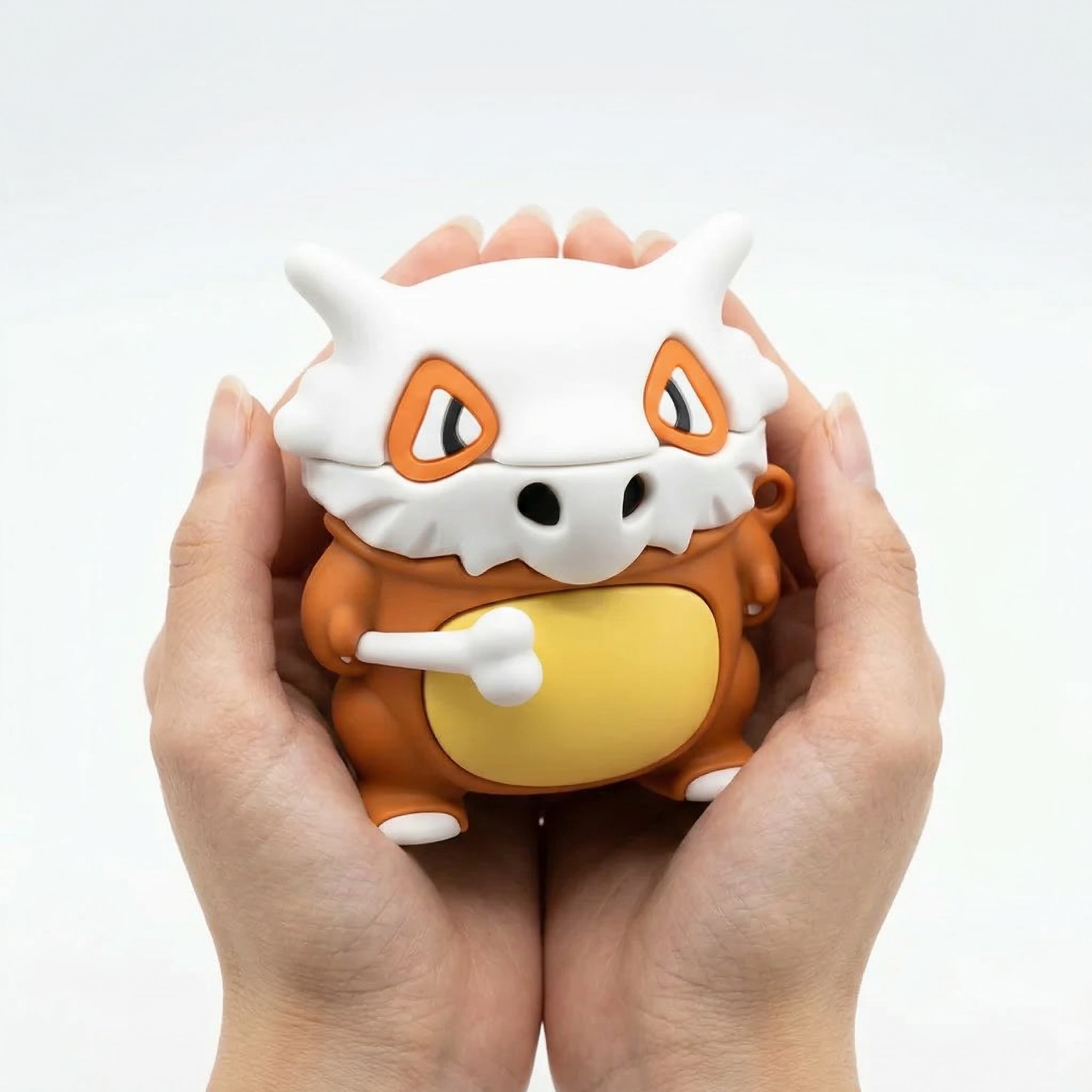 Funny Skull-Masked Creature 3D Case for AirPods | Cute Bone-Wearing Animal Design