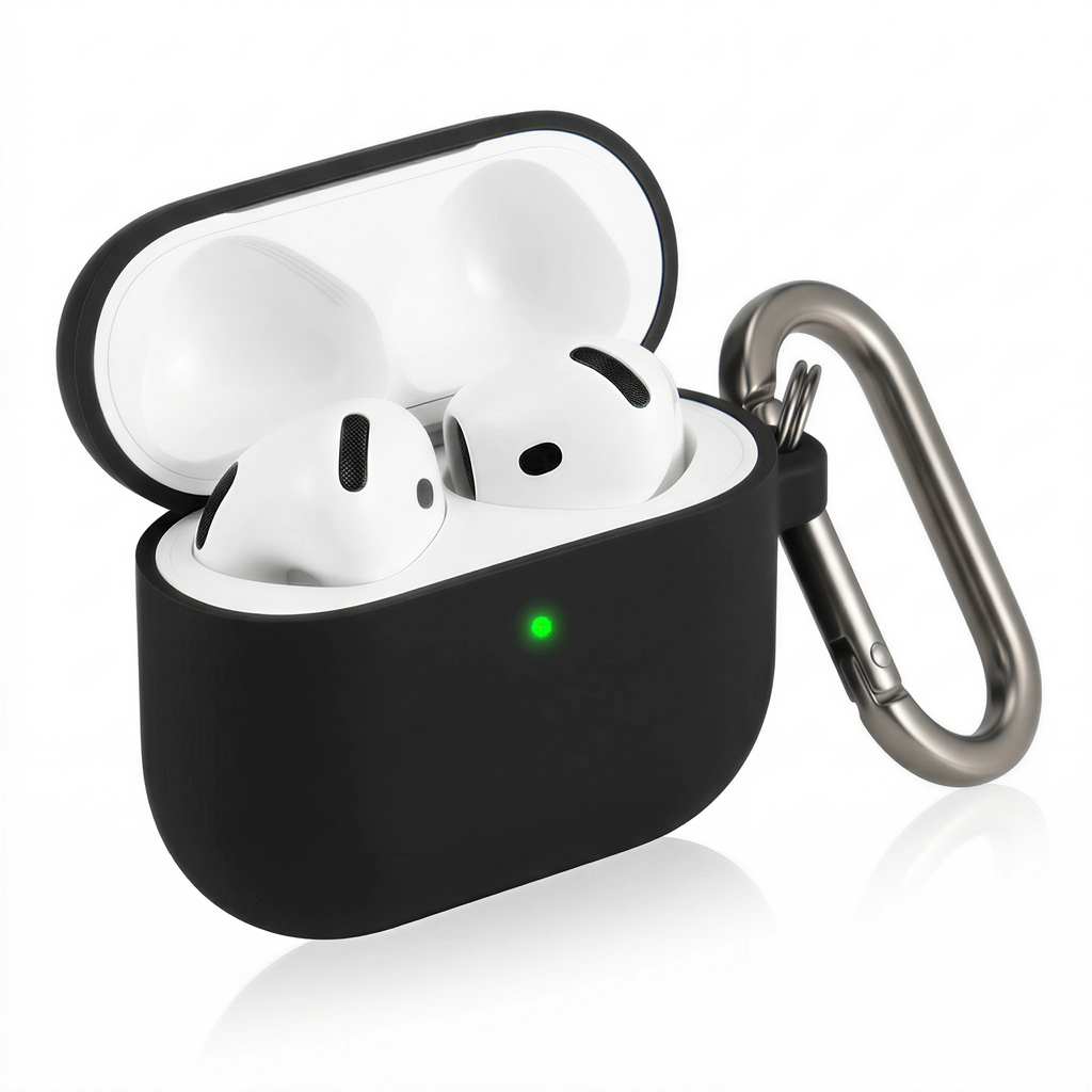 Matte Beige Silicone AirPods Case – Universal Fit for All AirPods Models