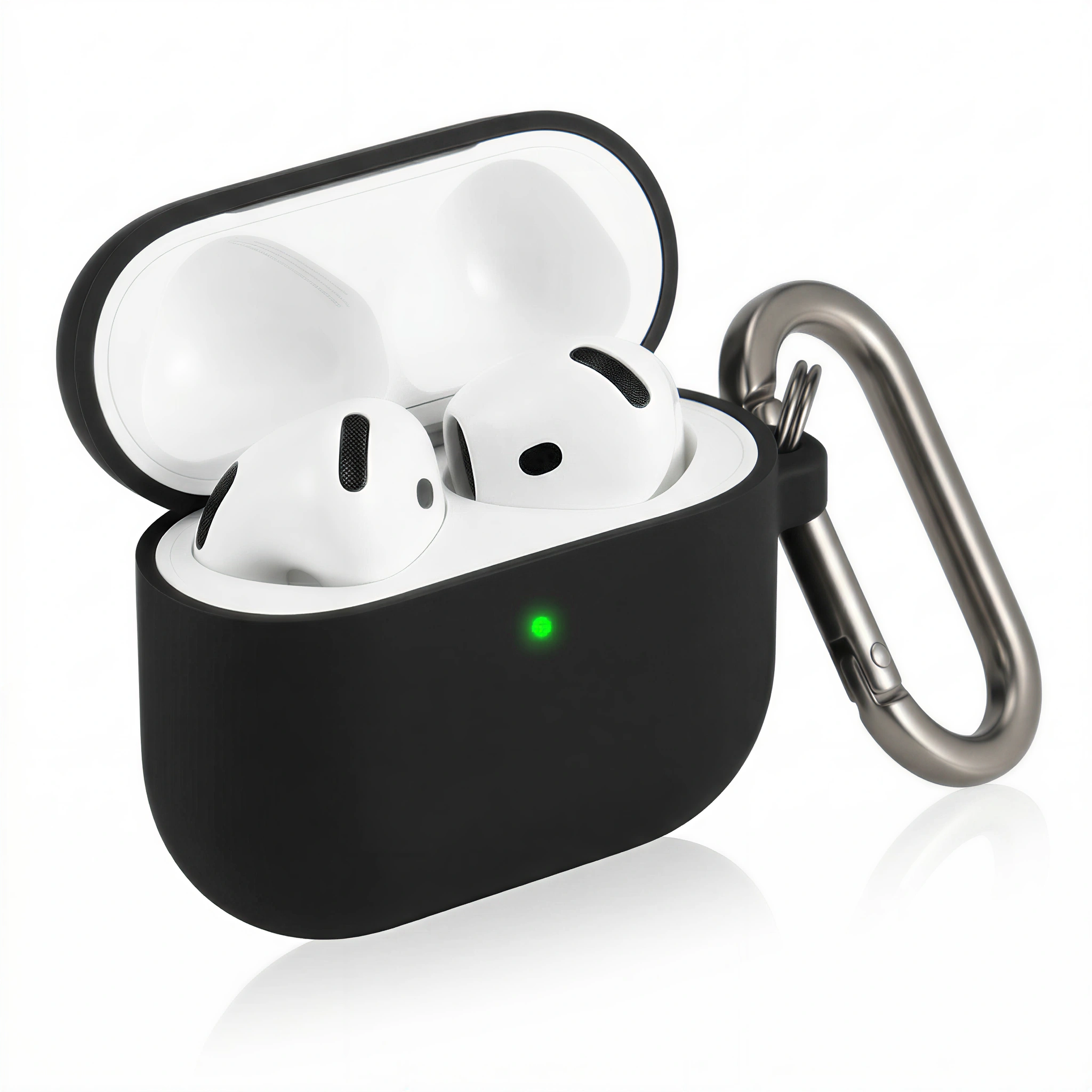 Matte Beige Silicone AirPods Case – Universal Fit for All AirPods Models