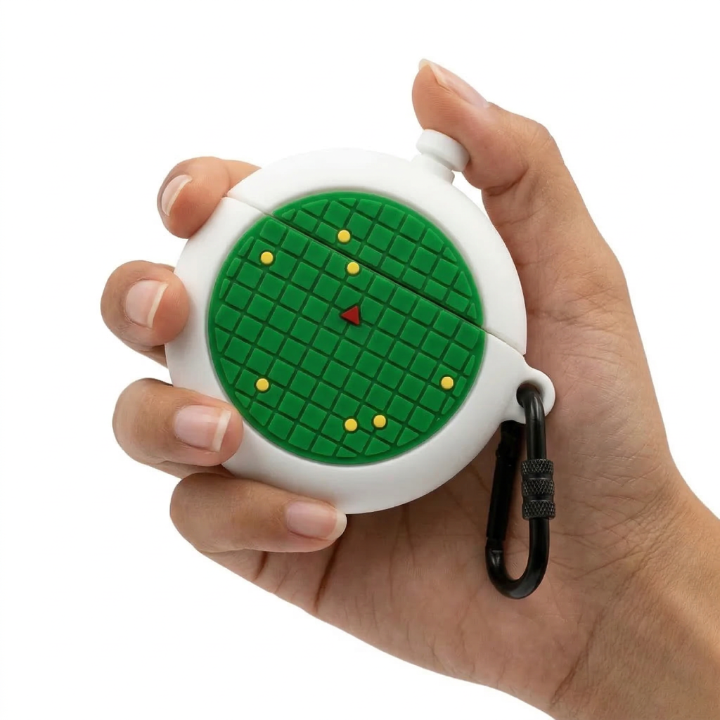 Retro 90s Virtual Pet 3D Case for AirPods Pro | Green Grid Nostalgia Design