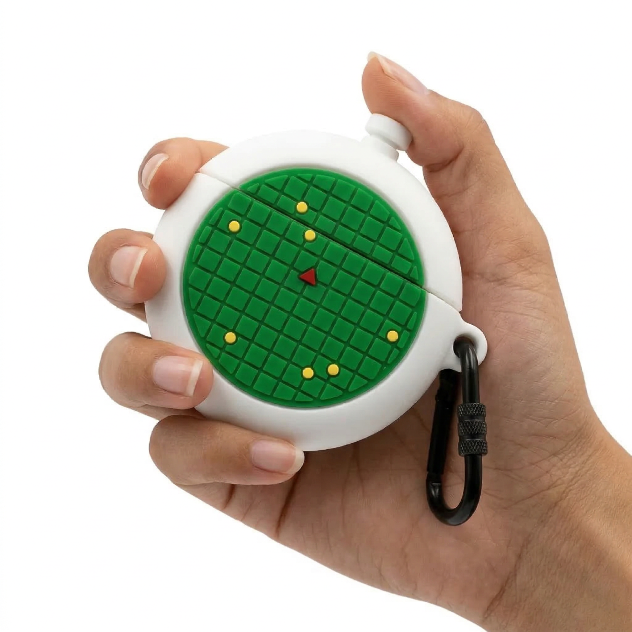 Retro 90s Virtual Pet 3D Case for AirPods Pro | Green Grid Nostalgia Design