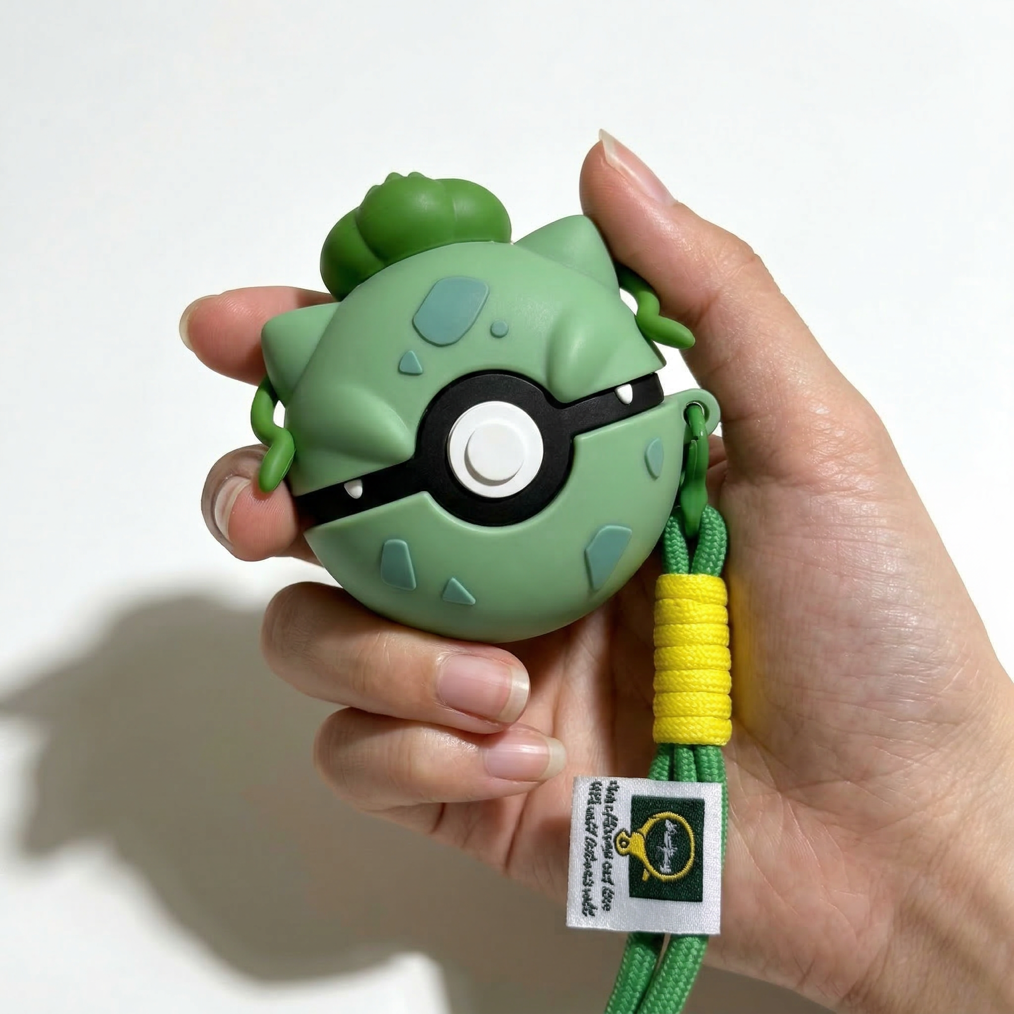 Cute Seed Dinosaur 3D Case for AirPods | Red & White Sphere Design Cover