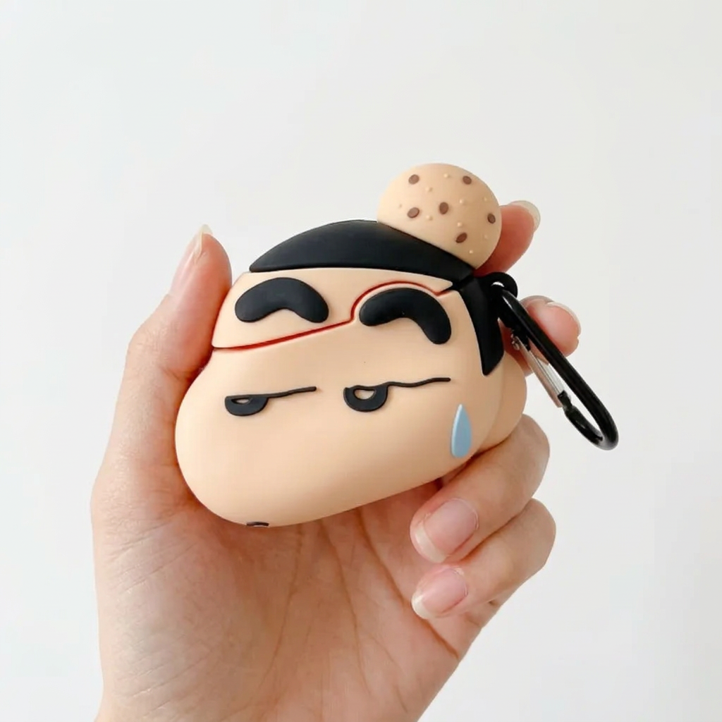 Funny Thick Eyebrow Boy 3D Case for AirPods Pro | Cheeky Cartoon Character