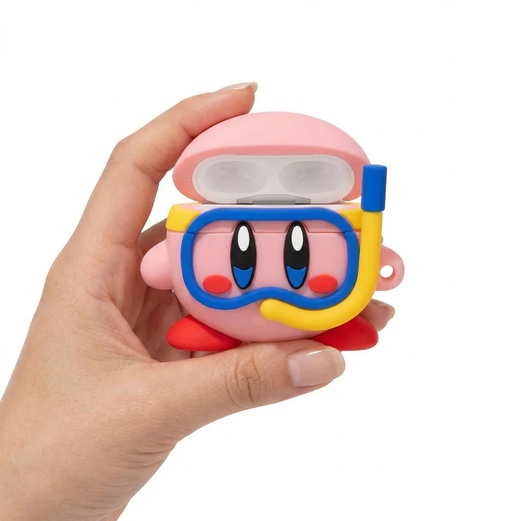 Pink Round Hero Snorkeling 3D Case for AirPods Pro | Cute Diving Design