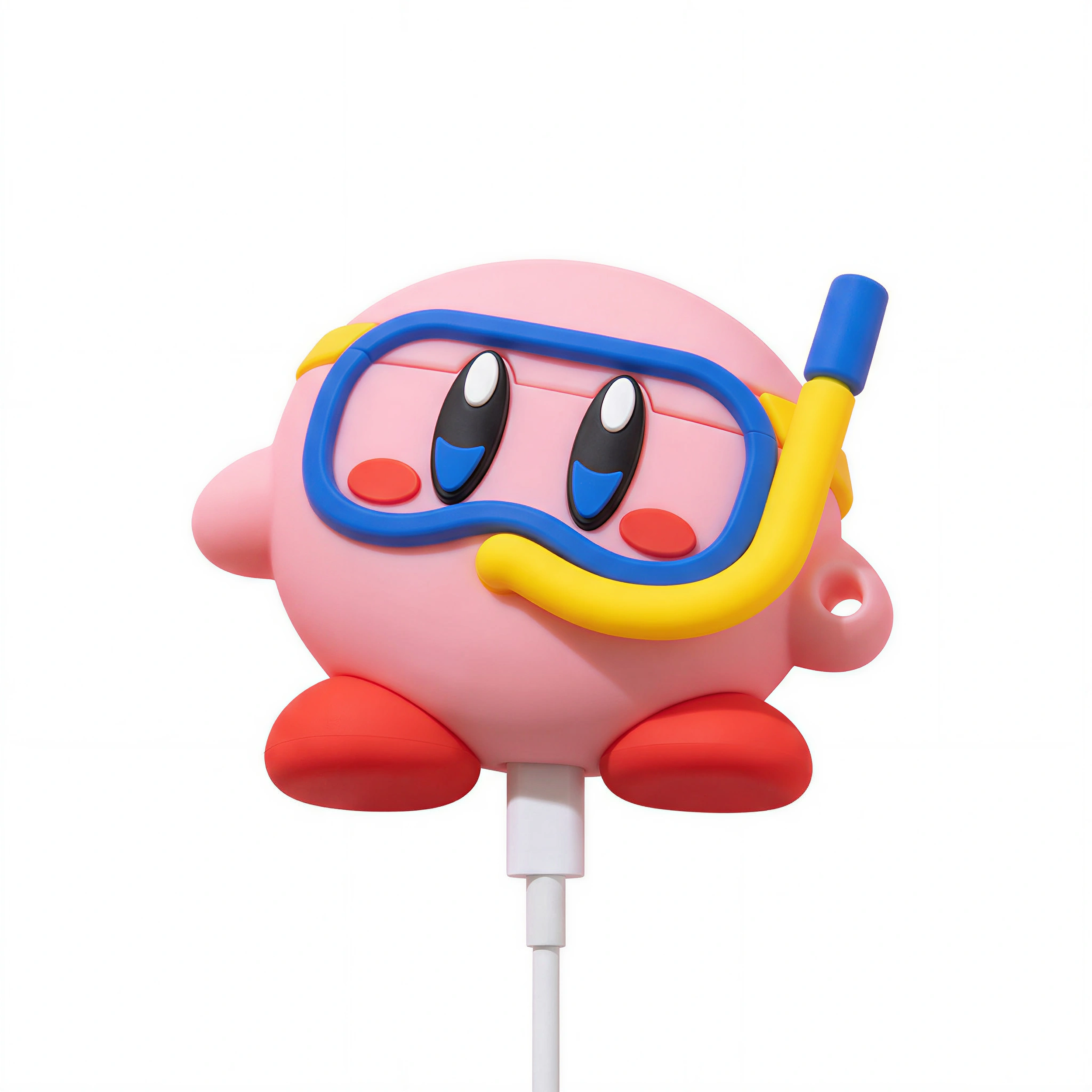 Pink Round Hero Snorkeling 3D Case for AirPods Pro | Cute Diving Design