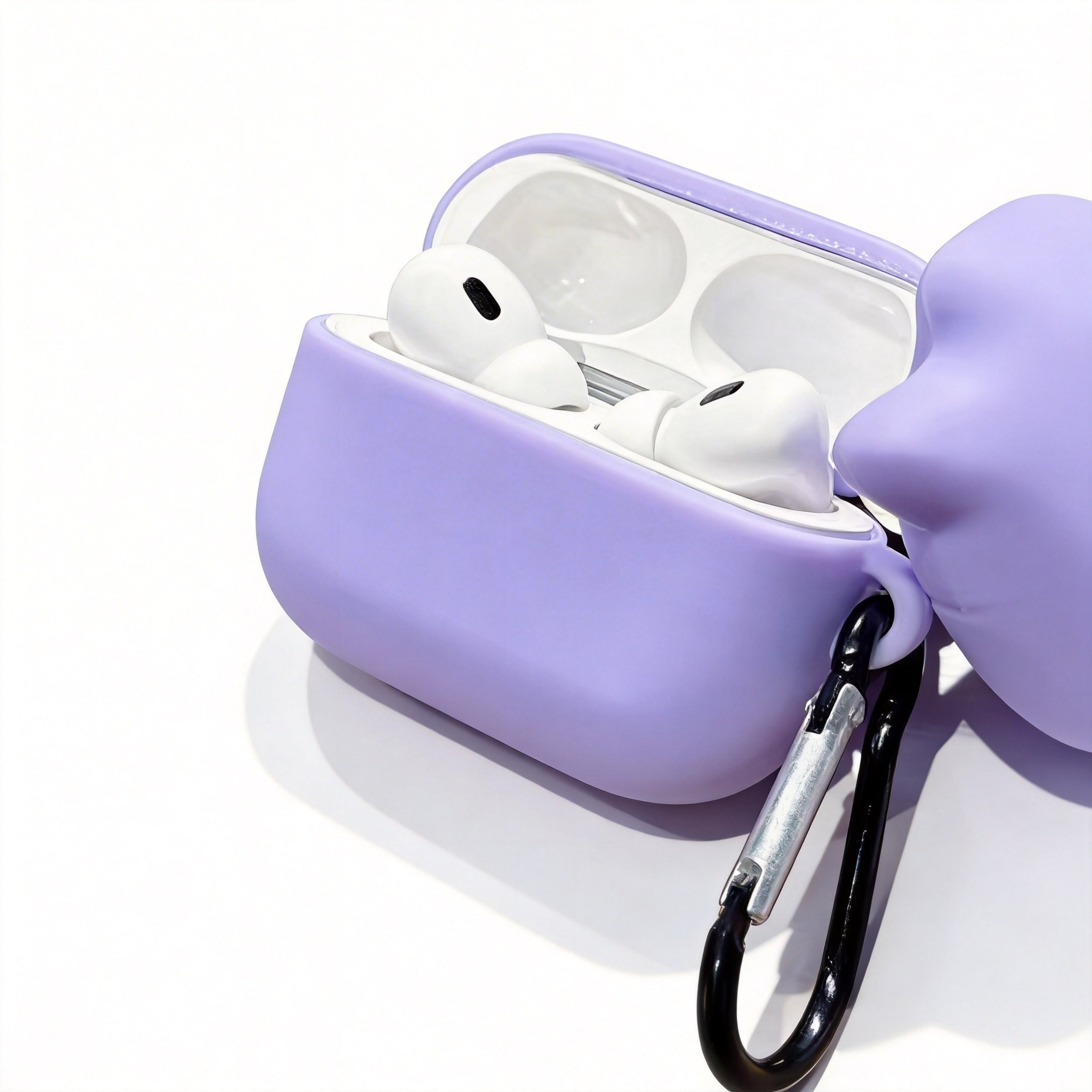 Purple Smiling Blob 3D Case for AirPods Pro | Cute Shape-Shifter Design