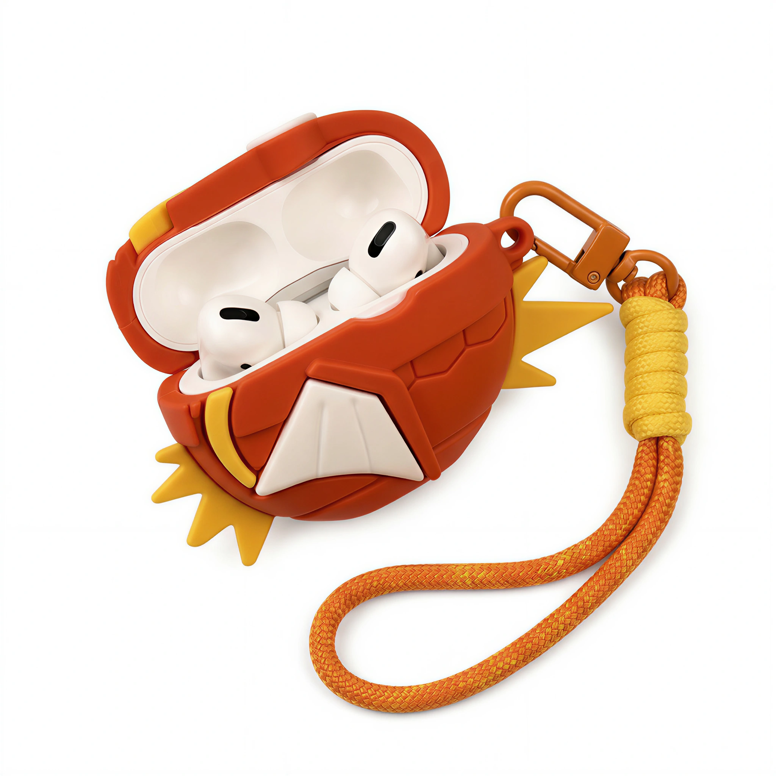 Funny Splashing Red Fish 3D Case for AirPods Pro | Cute Quirky Creature Design