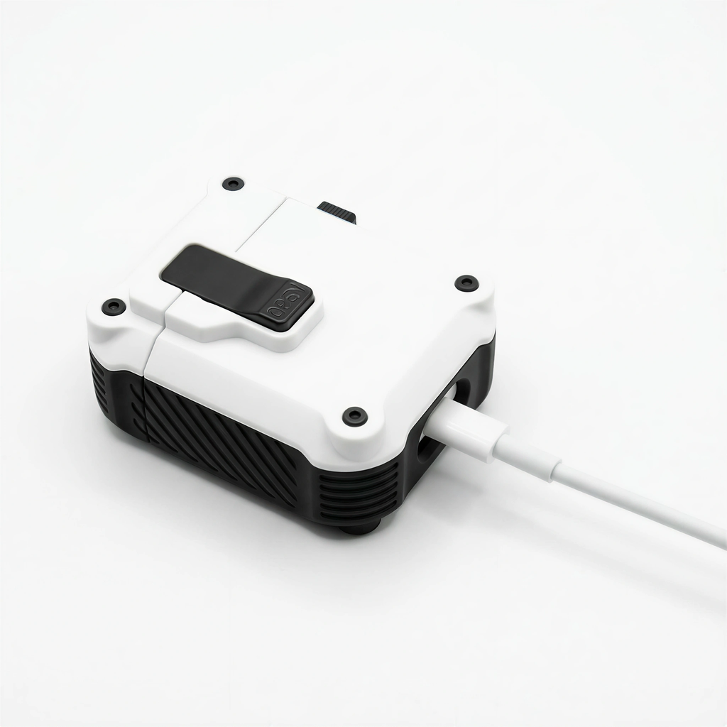 Tough Lock AirPods Pro Case – Heavy-Duty White & Black Protection Shockproof Cover