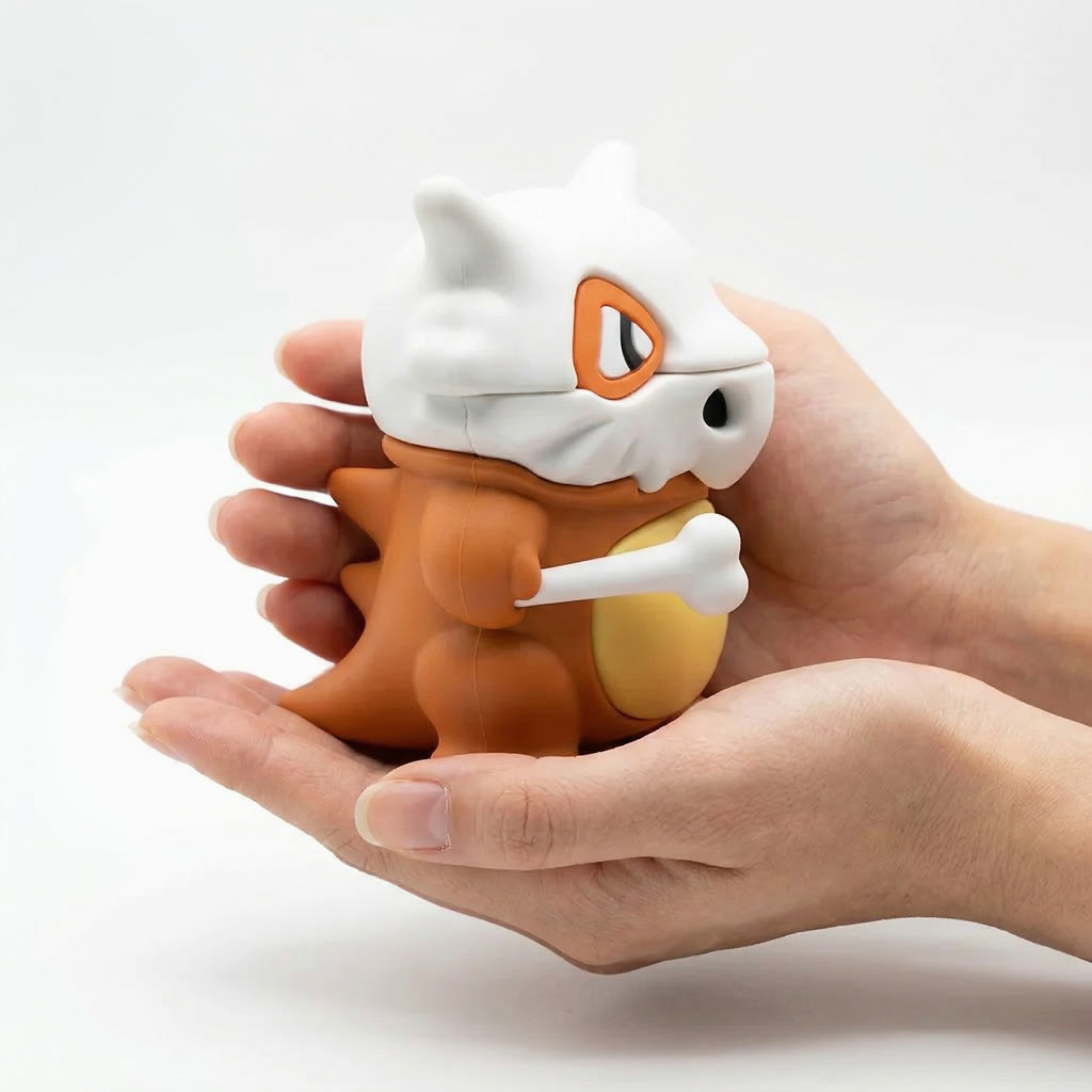 Funny Skull-Masked Creature 3D Case for AirPods | Cute Bone-Wearing Animal Design