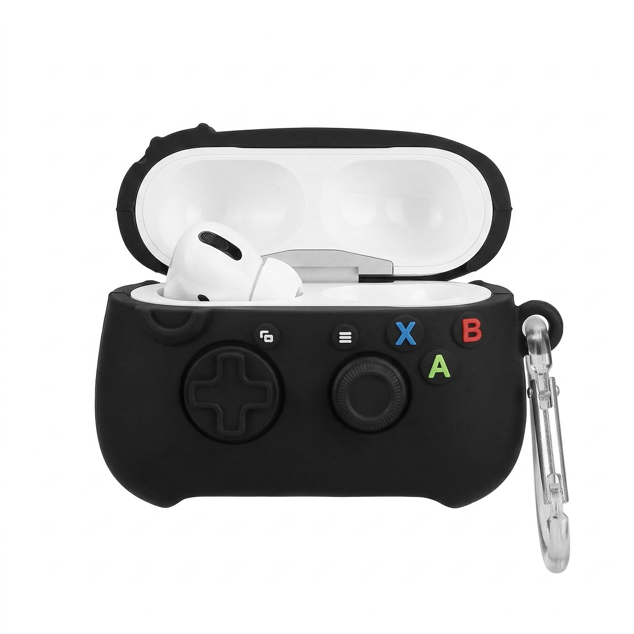 Pro Gamer Edition Silicone Case for AirPods – Midnight Black Gaming Peripheral Design