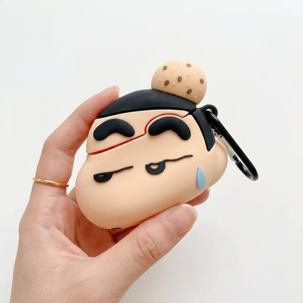 Funny Thick Eyebrow Boy 3D Case for AirPods Pro | Cheeky Cartoon Character