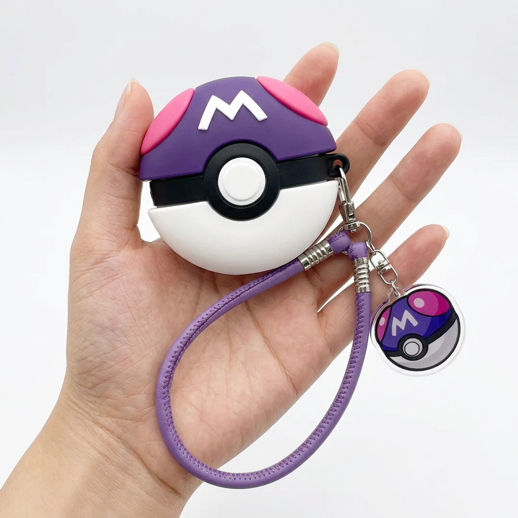 Elite Purple Sphere 3D Case for AirPods | Ultimate Catch Ball Design Cover