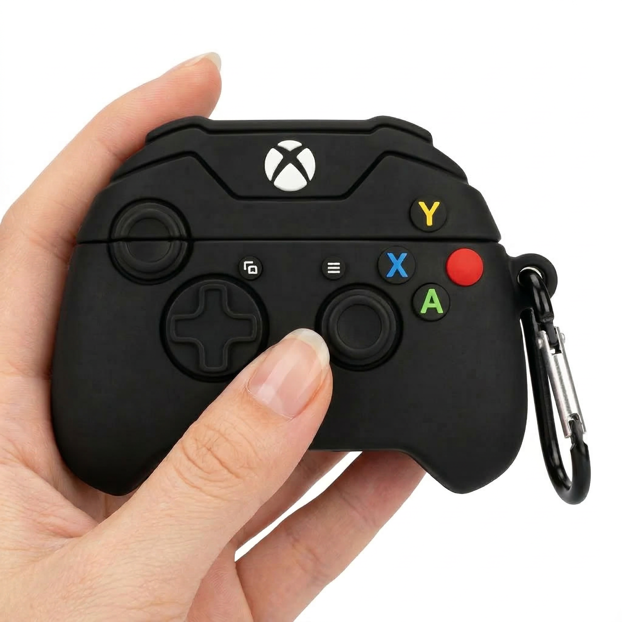 Pro Gamer Edition Silicone Case for AirPods – Midnight Black Gaming Peripheral Design