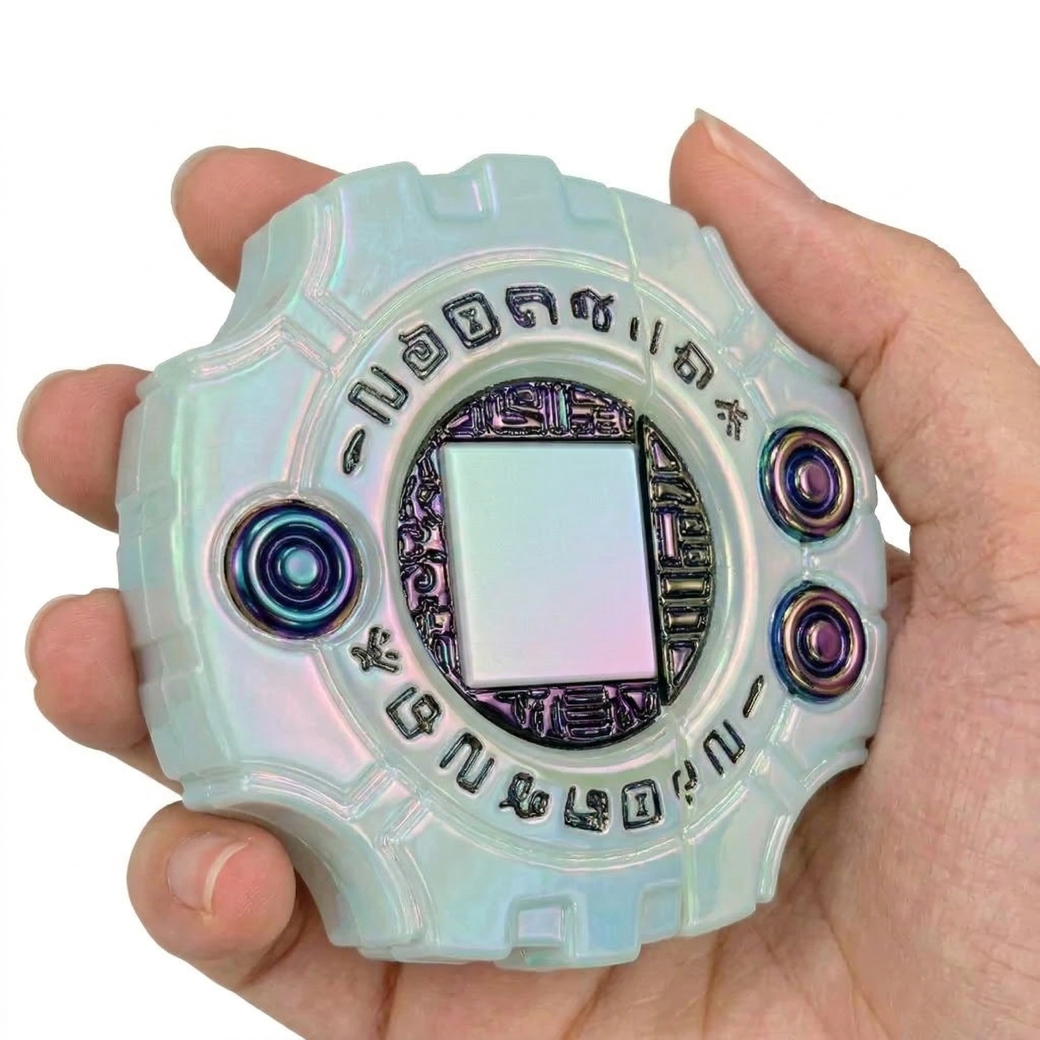 3D Iridescent Geometric Earphone Case | Holographic Glow Cover for AirPods Pro