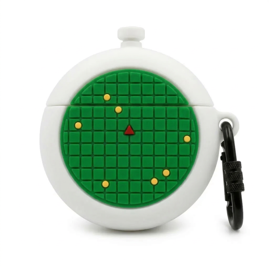 Retro 90s Virtual Pet 3D Case for AirPods Pro | Green Grid Nostalgia Design