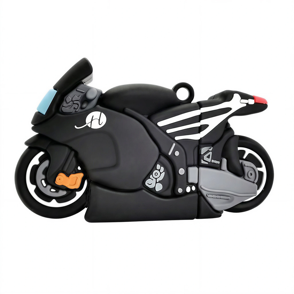 Superbike Racing Edition AirPods Case – 3D Silicone Sport Moto Style Protective Cover