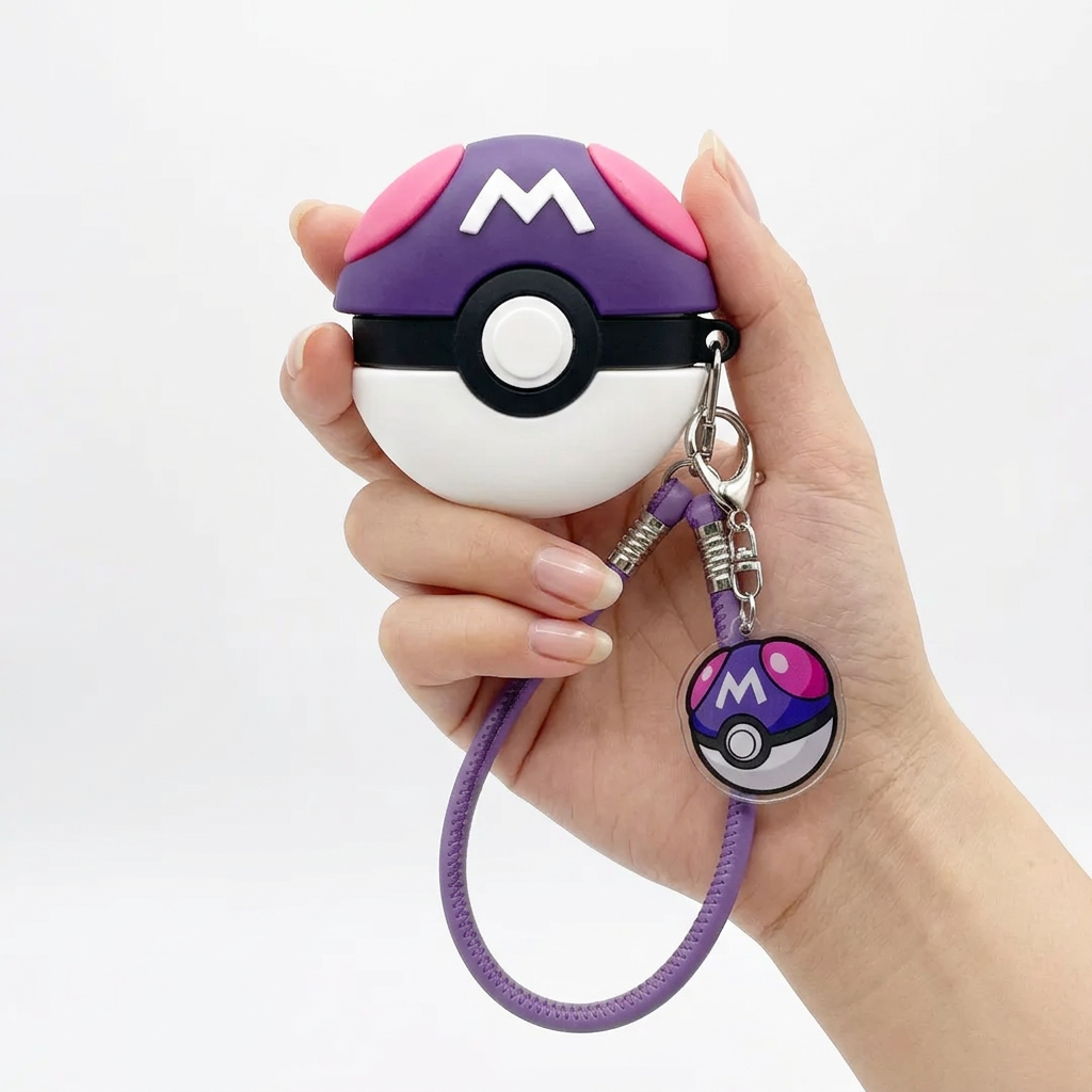 Elite Purple Sphere 3D Case for AirPods | Ultimate Catch Ball Design Cover