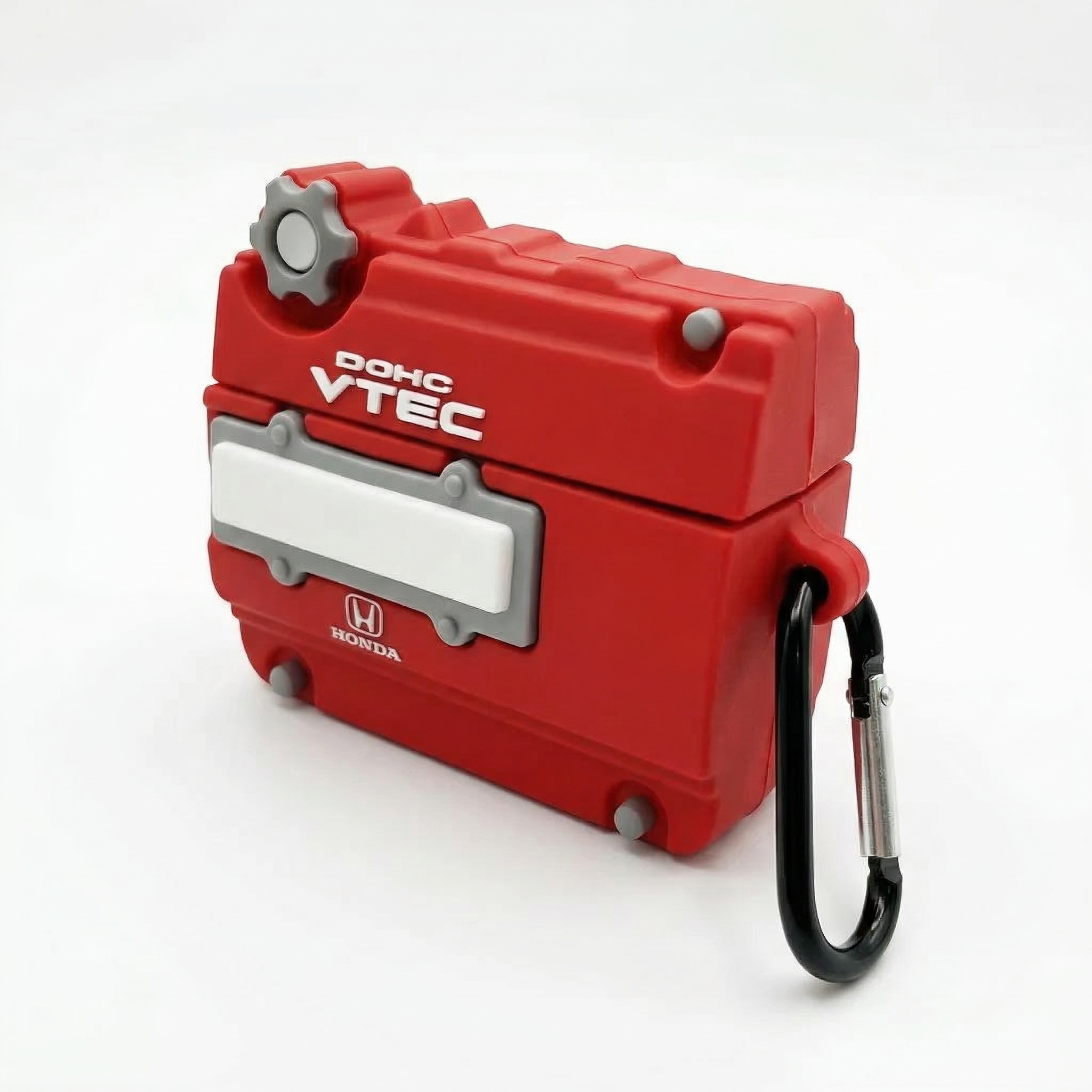 JDM Style Red Valve Cover Engine AirPods Case – Racing Performance 3D Silicone Design