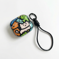 Cute Cartoon Cat AirPods Case with Lanyard – Universal Fit