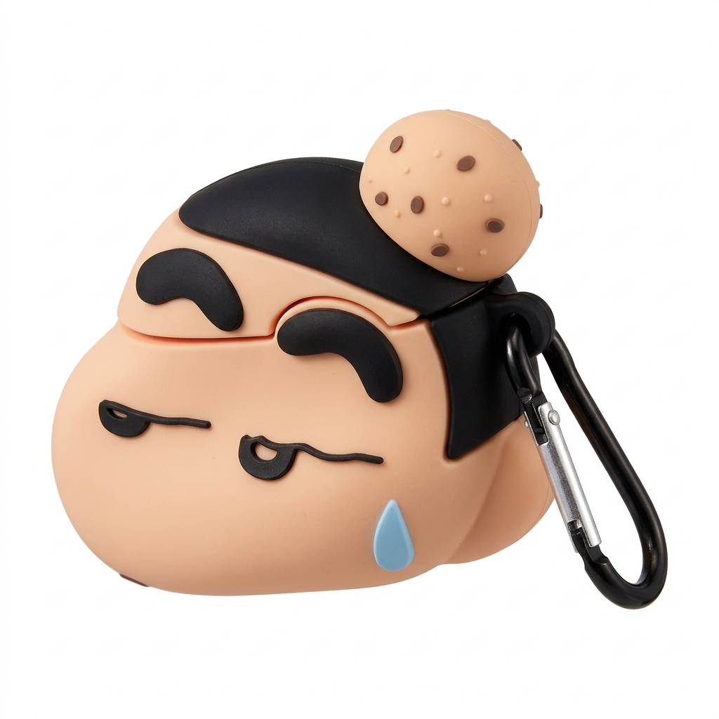 Funny Thick Eyebrow Boy 3D Case for AirPods Pro | Cheeky Cartoon Character