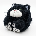 Fuzzy Black Cat Plush Case for AirPods | Soft Furry Protective Cover