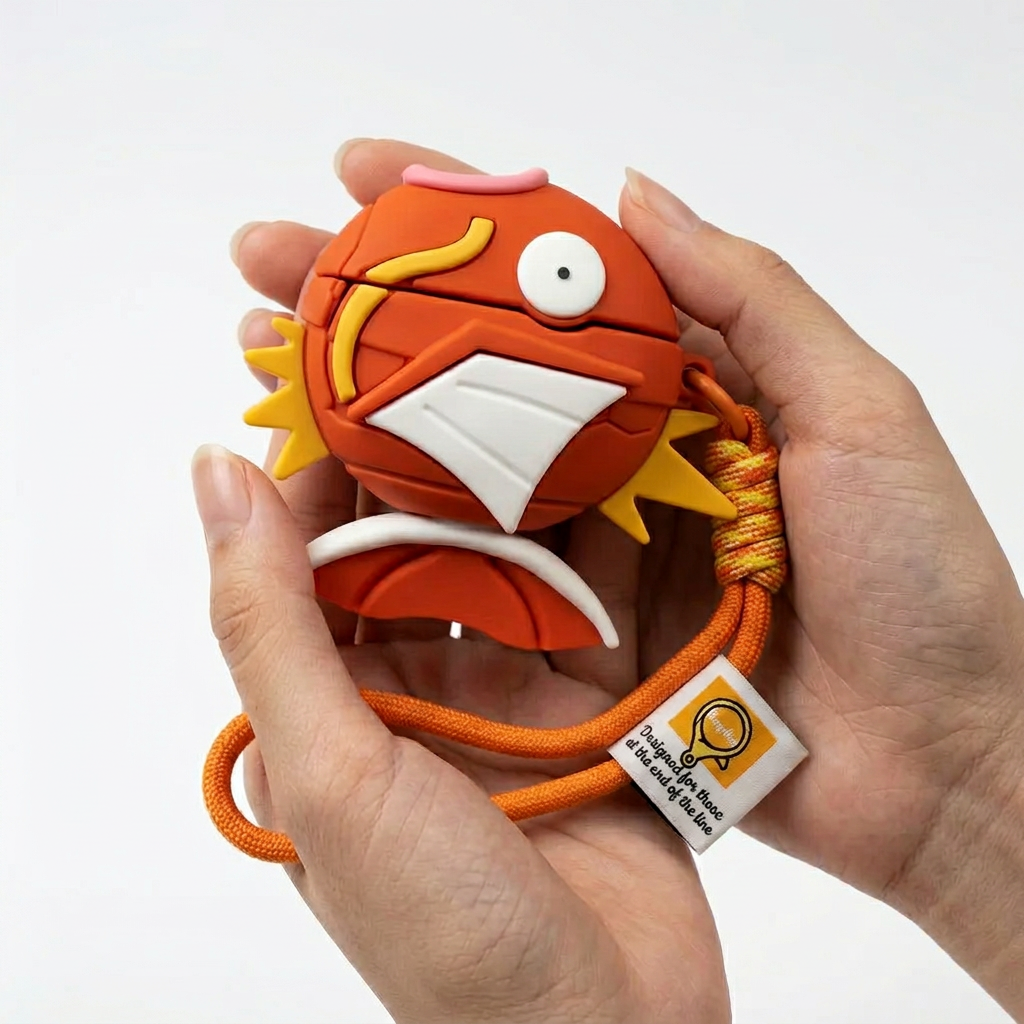 Funny Splashing Red Fish 3D Case for AirPods Pro | Cute Quirky Creature Design