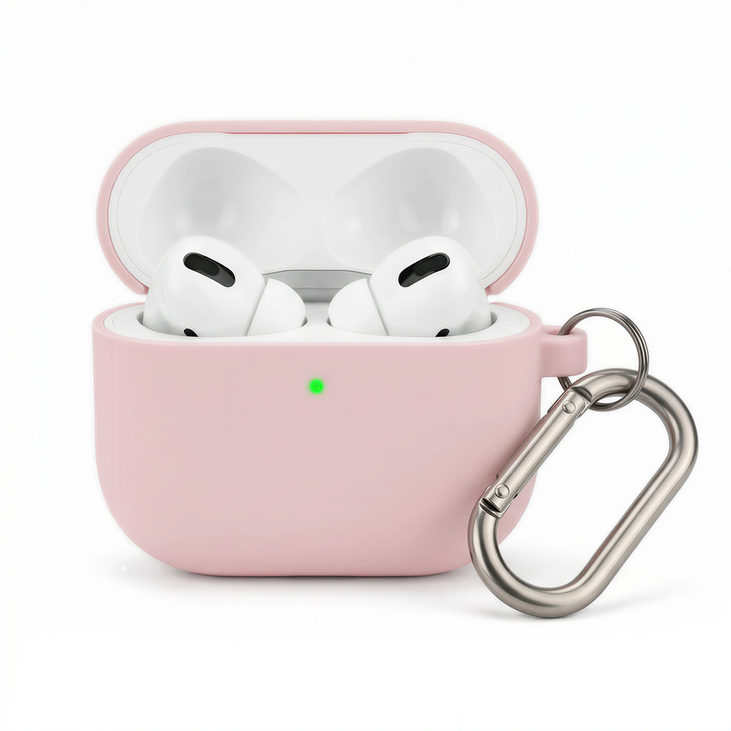 Matte Beige Silicone AirPods Case – Universal Fit for All AirPods Models