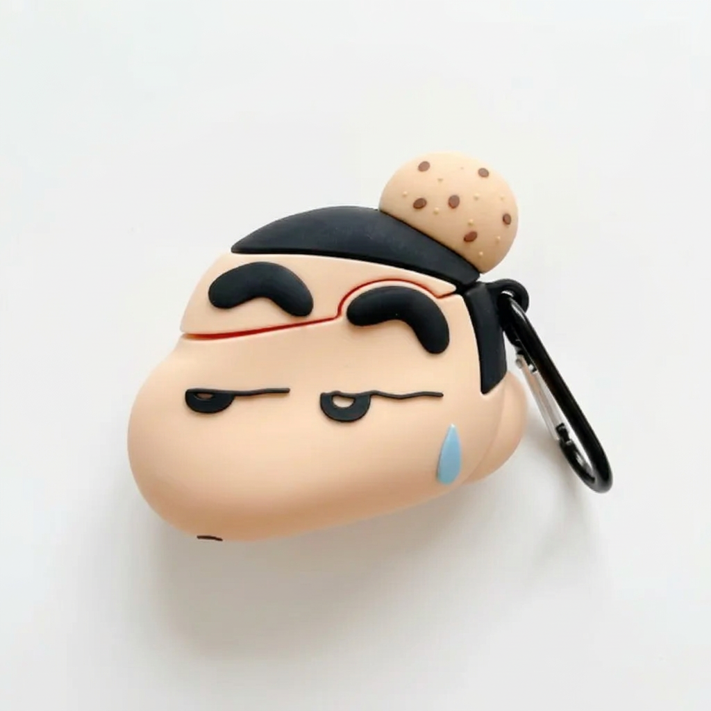 Funny Thick Eyebrow Boy 3D Case for AirPods Pro | Cheeky Cartoon Character