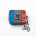 80s Nostalgia Handheld Gaming AirPods Case – Classic 8-Bit Console Style Silicone Cover with Mini Controller Charm