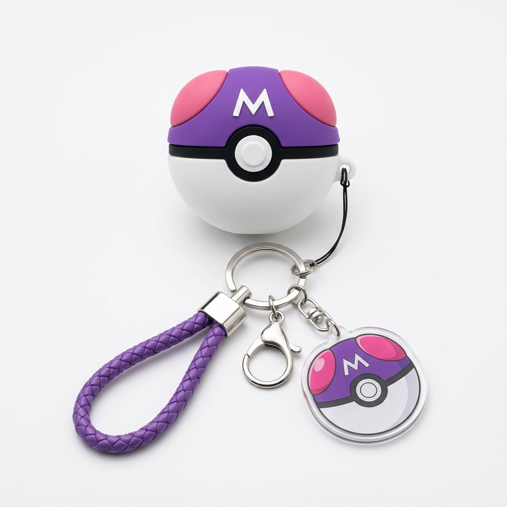 Elite Purple Sphere 3D Case for AirPods | Ultimate Catch Ball Design Cover
