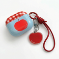Cute Red Apple AirPods Case with Matching Charm & Lanyard – Universal Fit