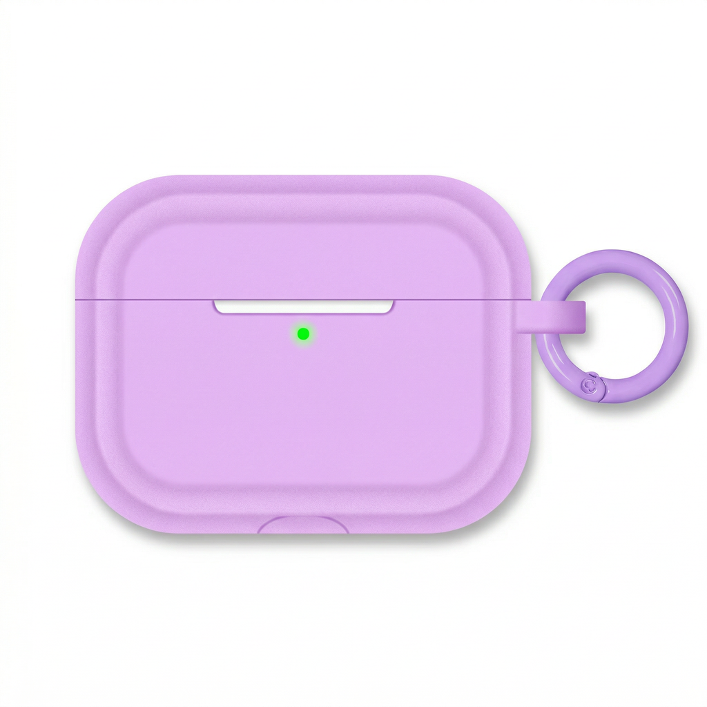 Bright Orange Rugged Silicone AirPods Case – Universal Fit