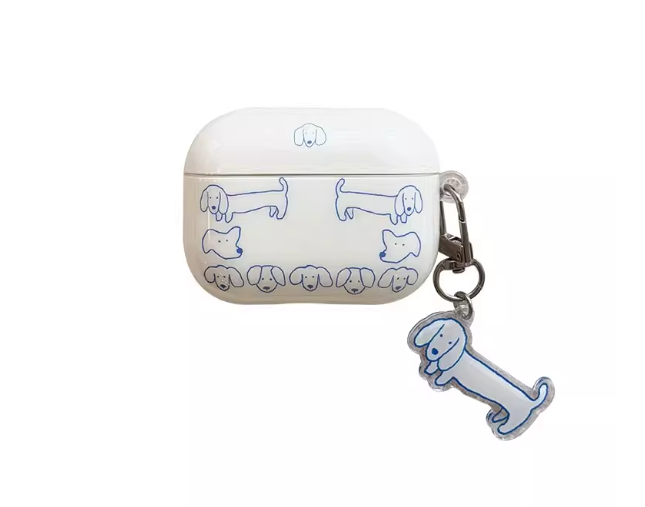 Cute Cartoon Cat AirPods Case with Lanyard – Universal Fit